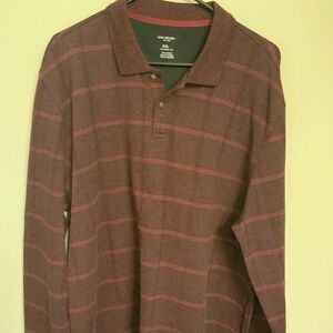 Van Heusen Men’s XXL Striped Long Sleeves Shirt
